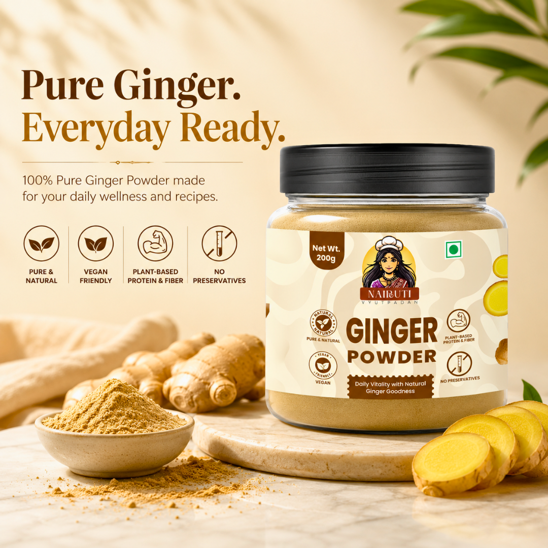Premium Ginger Powder | Pure Saunth for Tea, Cooking & Wellness