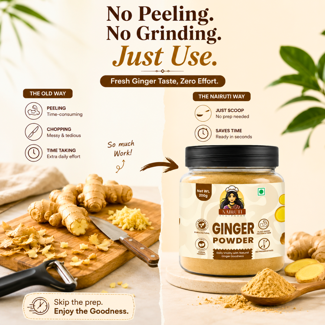 Premium Ginger Powder | Pure Saunth for Tea, Cooking & Wellness