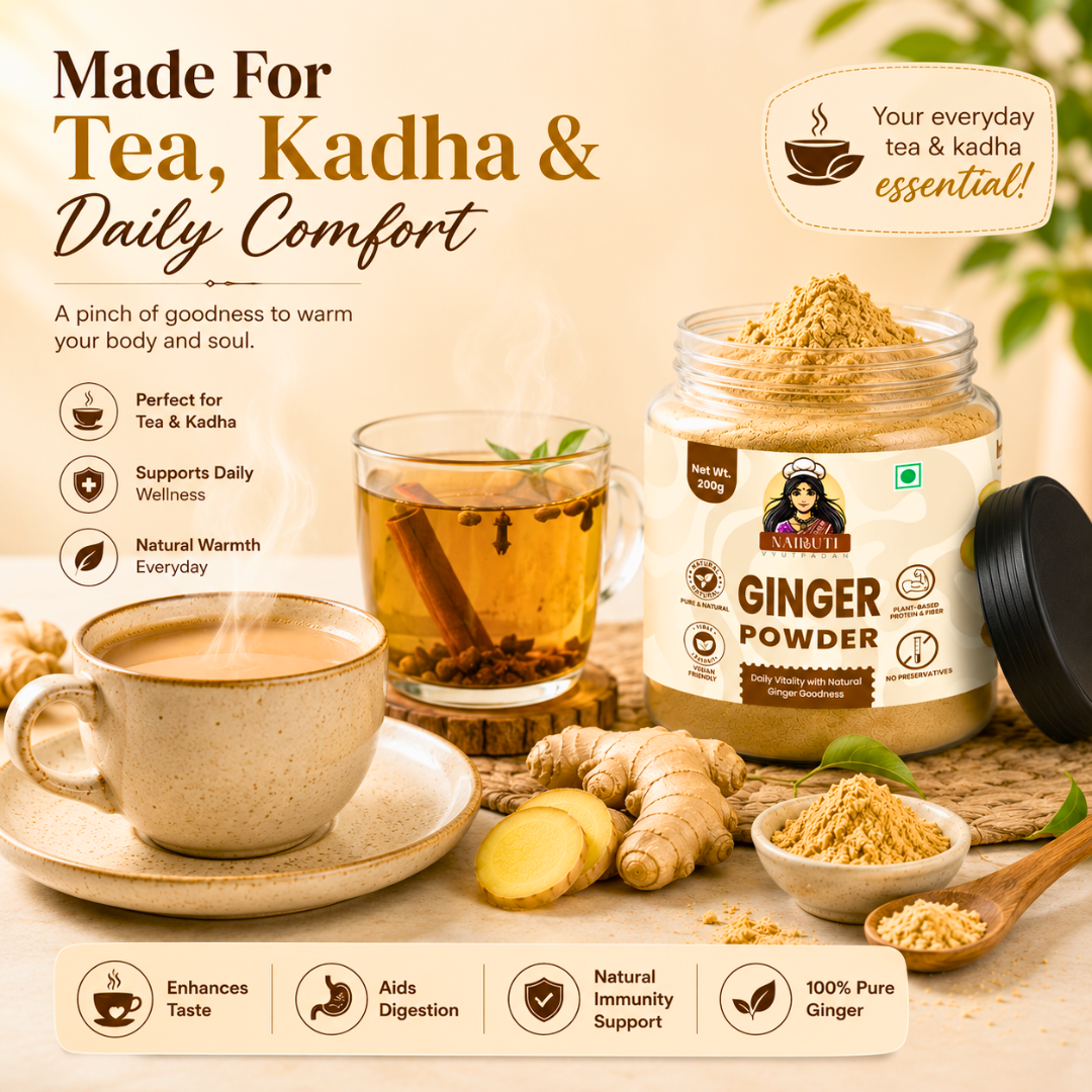 Premium Ginger Powder | Pure Saunth for Tea, Cooking & Wellness