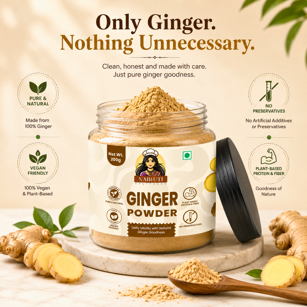 Premium Ginger Powder | Pure Saunth for Tea, Cooking & Wellness