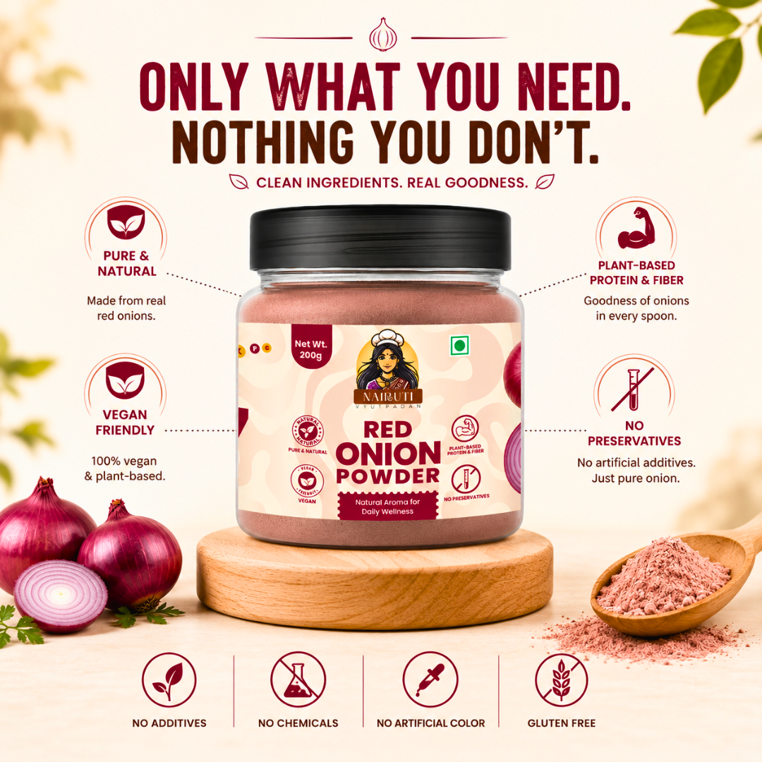 Red Onion Powder | No Chopping, No Tears, Rich Onion Flavour