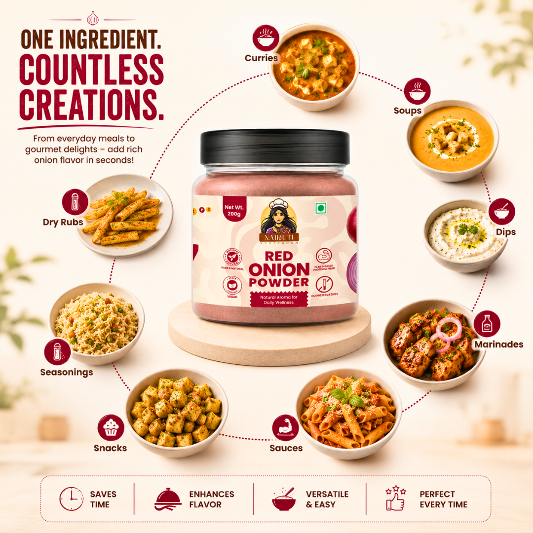 Red Onion Powder | No Chopping, No Tears, Rich Onion Flavour