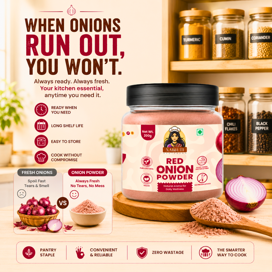 Red Onion Powder | No Chopping, No Tears, Rich Onion Flavour