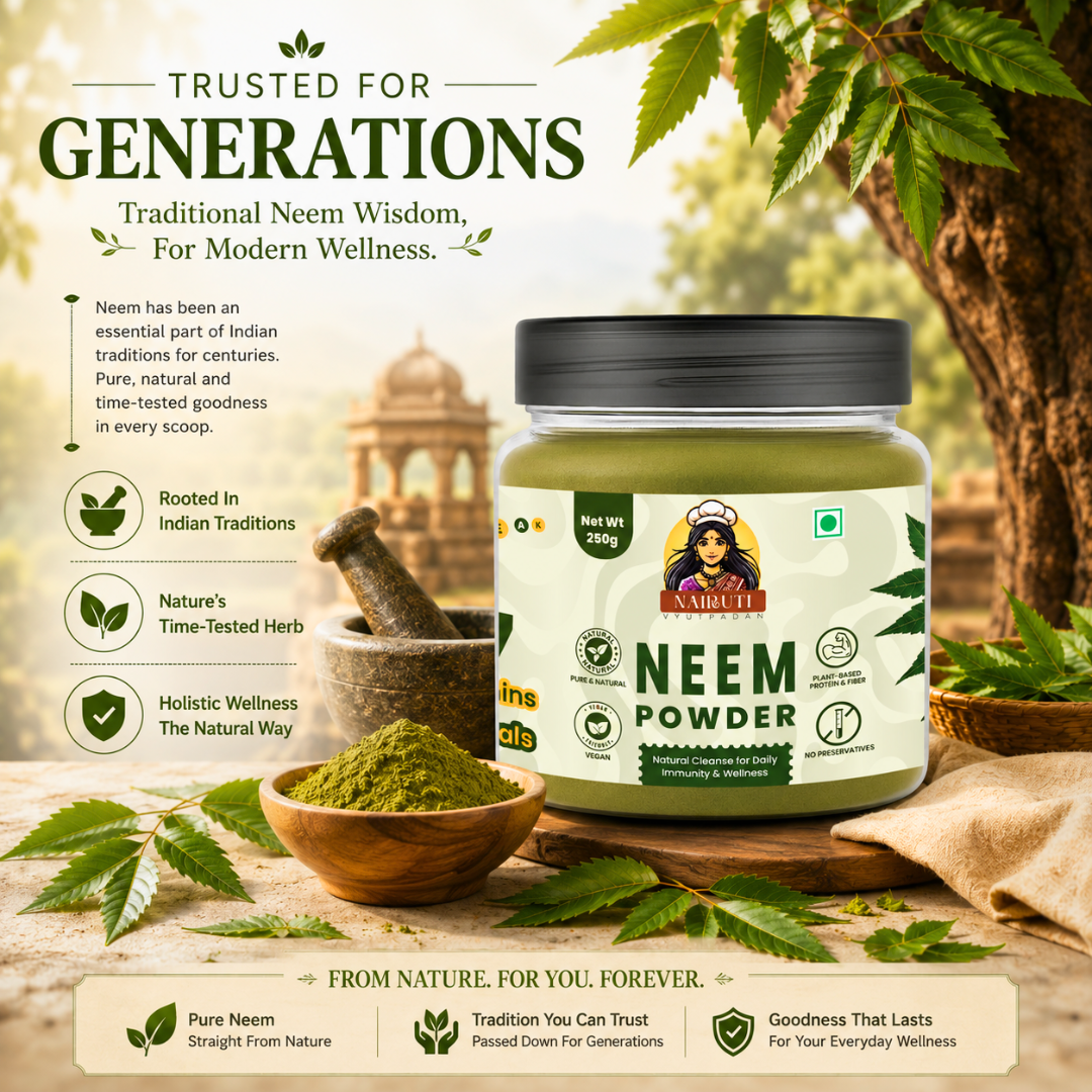 Pure Neem Powder | Natural Herbal Powder for Skin, Hair & Wellness