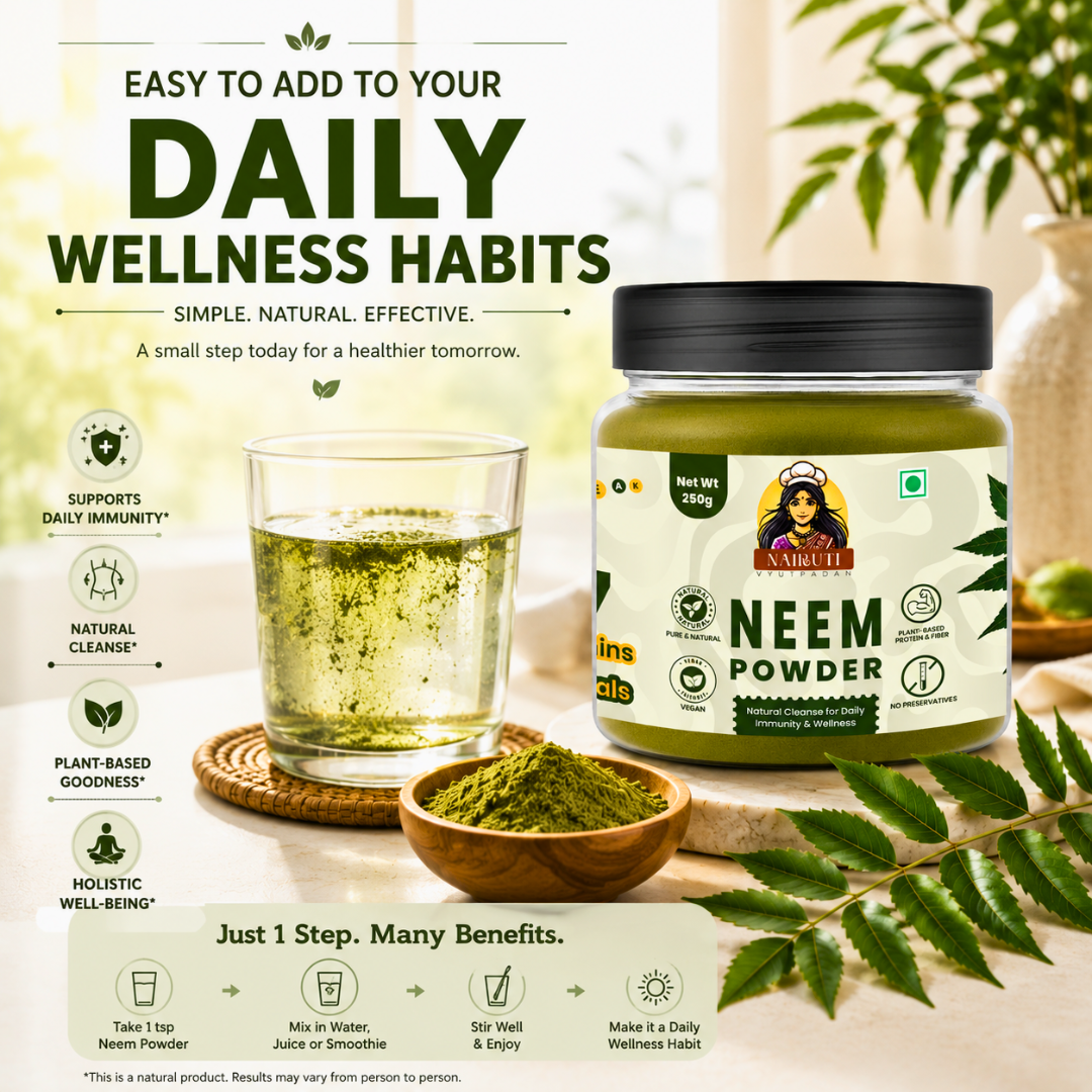 Pure Neem Powder | Natural Herbal Powder for Skin, Hair & Wellness