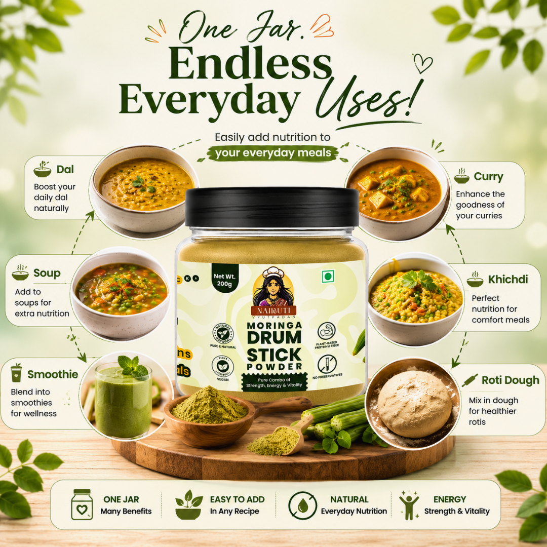 Moringa Drumstick Powder | Natural Plant Based Nutrition Superfood