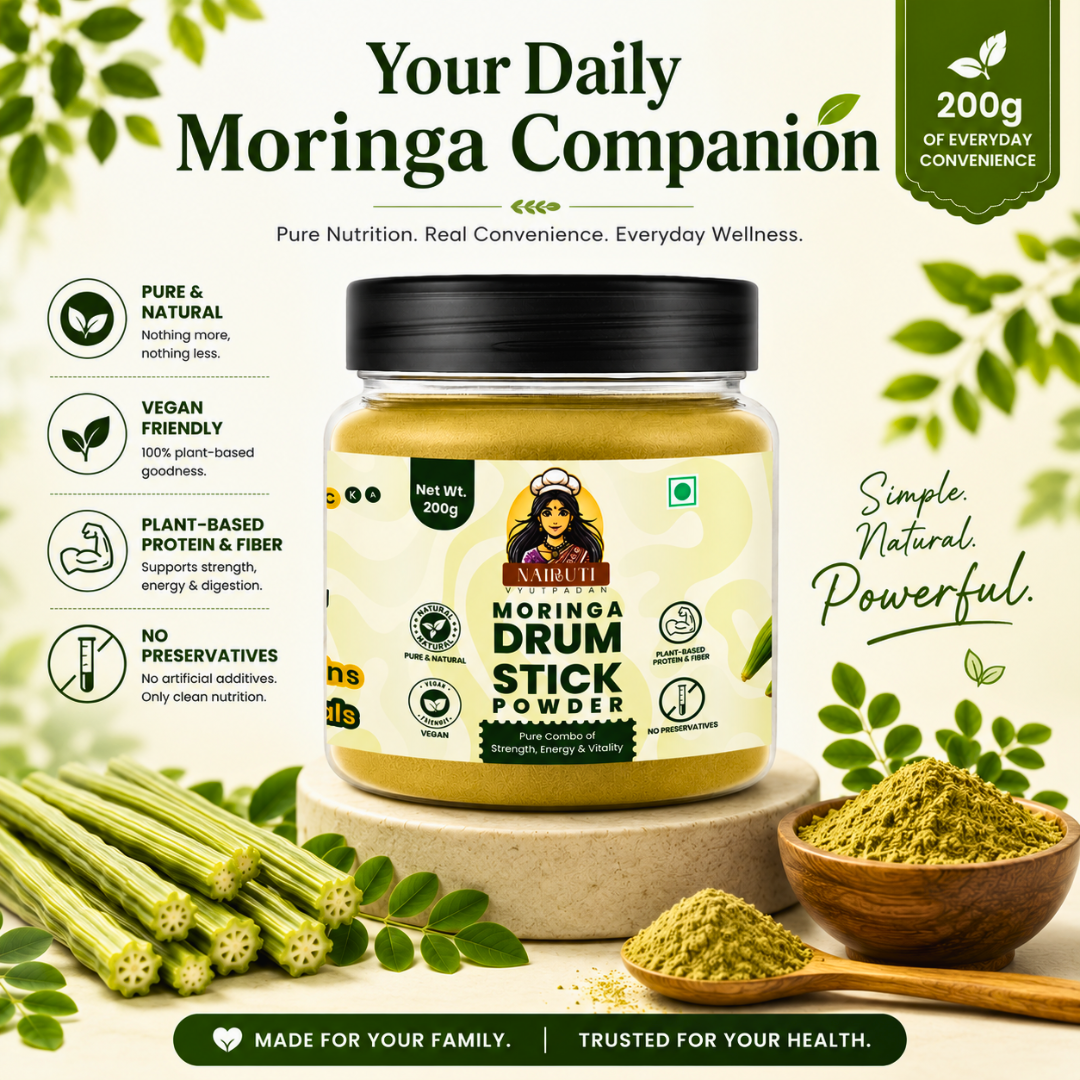 Moringa Drumstick Powder | Natural Plant Based Nutrition Superfood