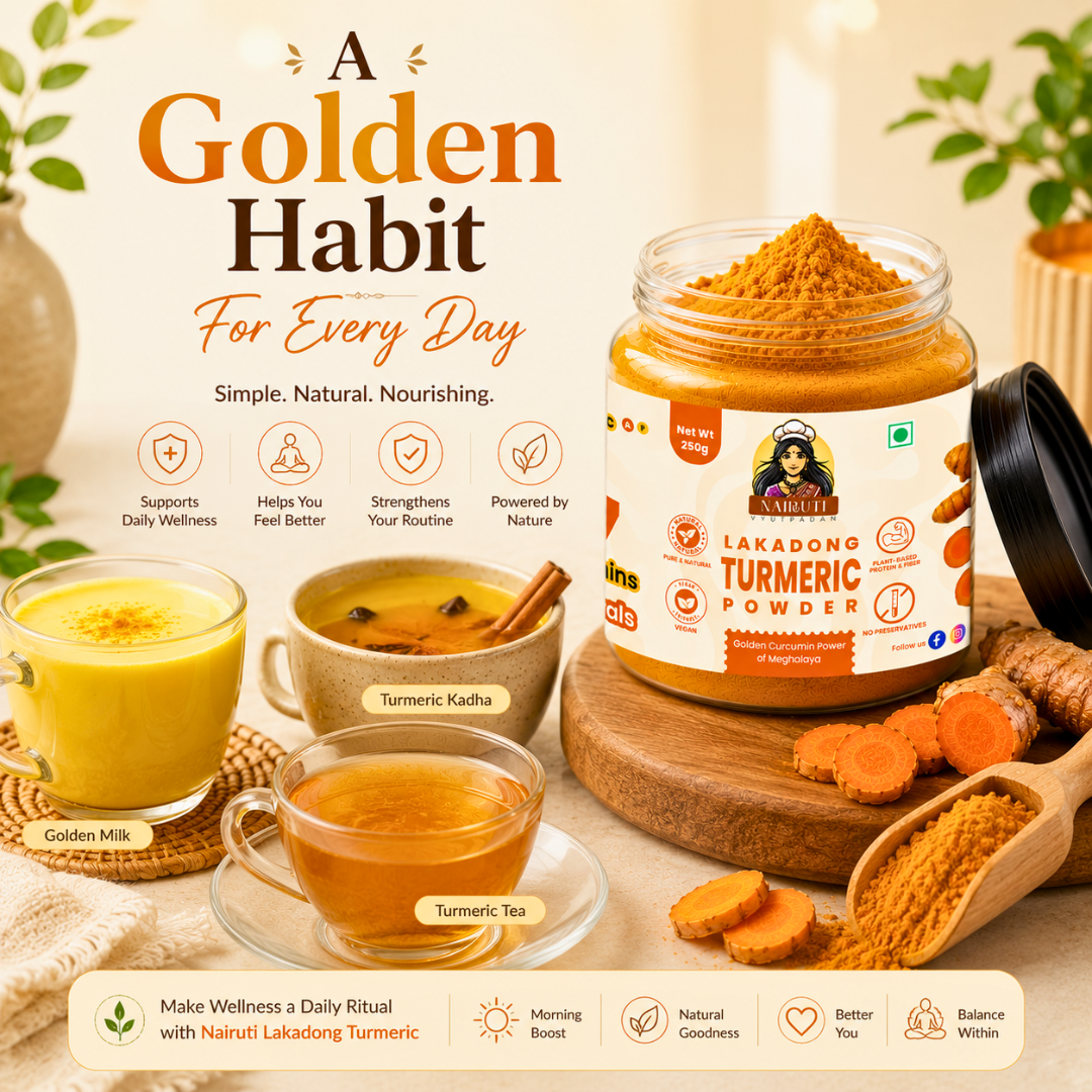 Lakadong Turmeric Powder | 7%+ Curcumin | Pure Natural Haldi Powder