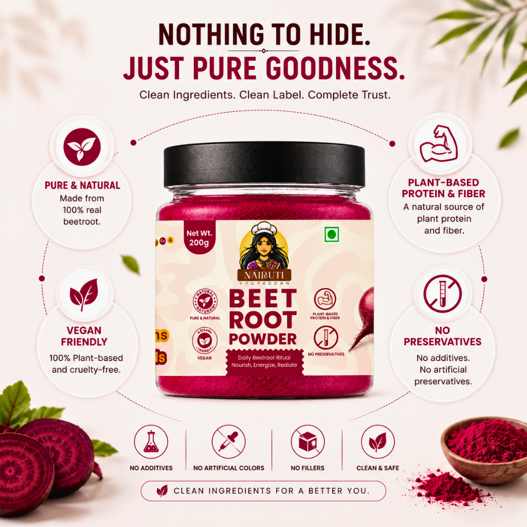 Beetroot Powder | Iron Rich Superfood for Smoothies & Daily Wellness