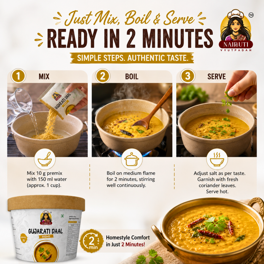 Gujarati Daal Premix | Authentic Sweet & Spicy Dal Mix