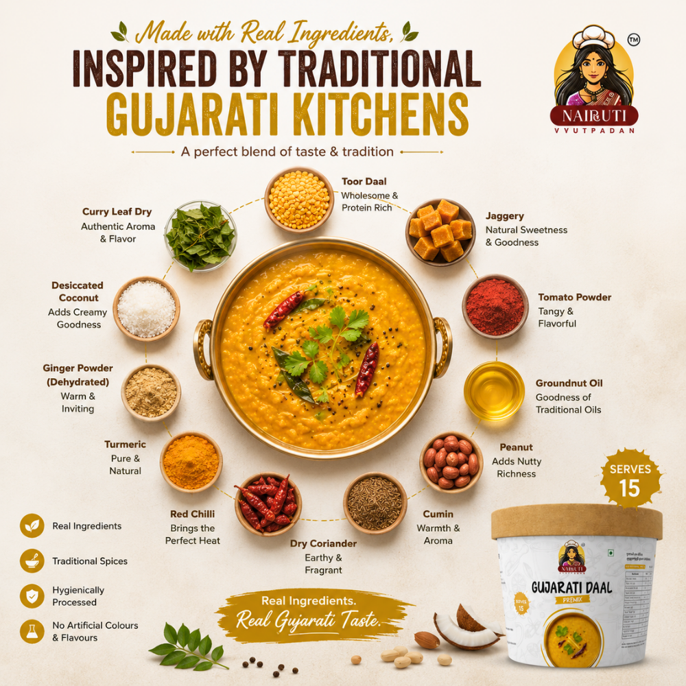 Gujarati Daal Premix | Authentic Sweet & Spicy Dal Mix