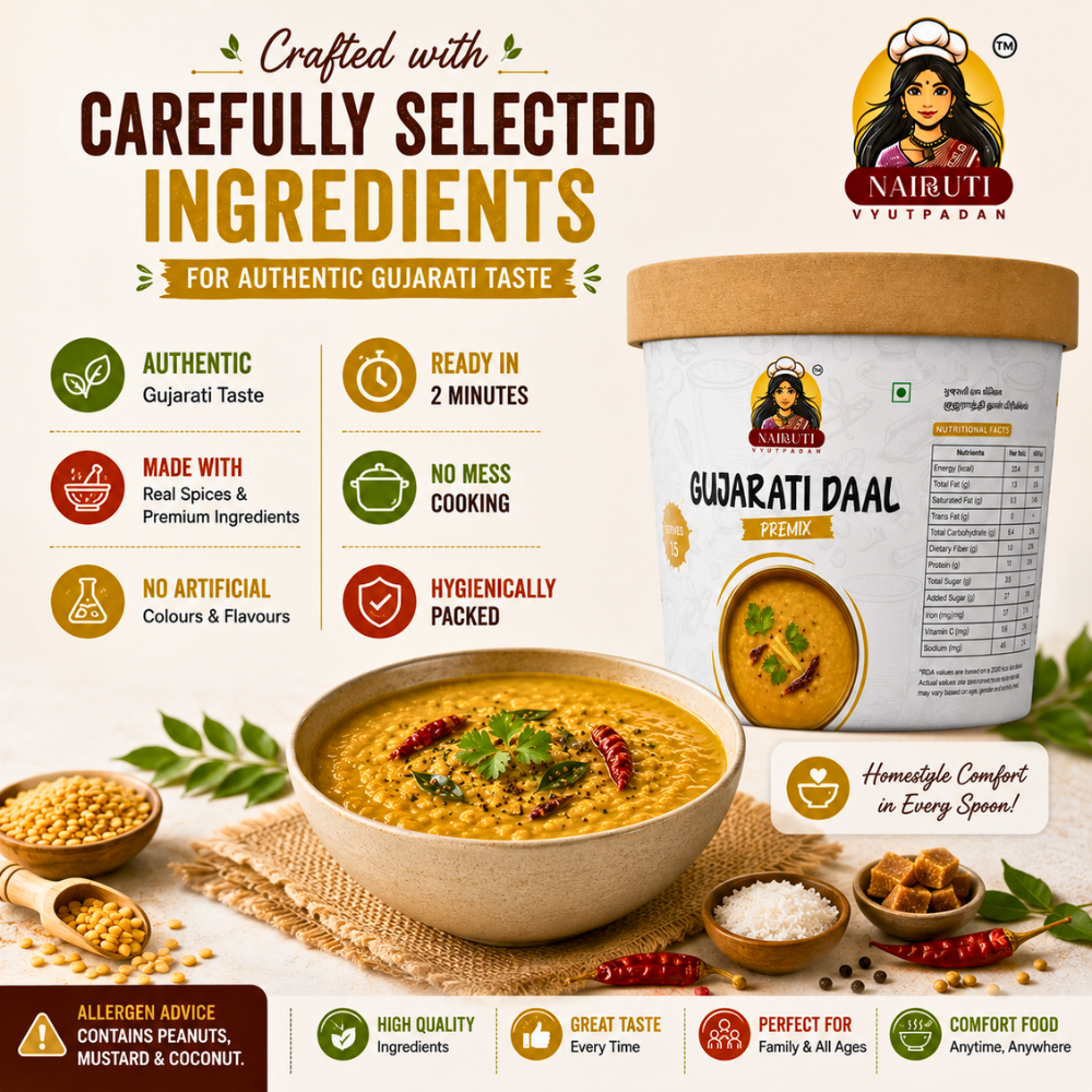 Gujarati Daal Premix | Authentic Sweet & Spicy Dal Mix