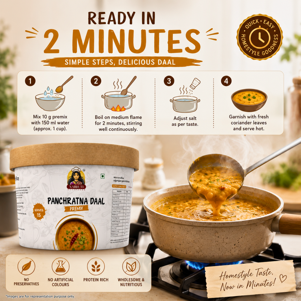 Panchratna Daal Premix | Rich Protein Instant Dal Mix