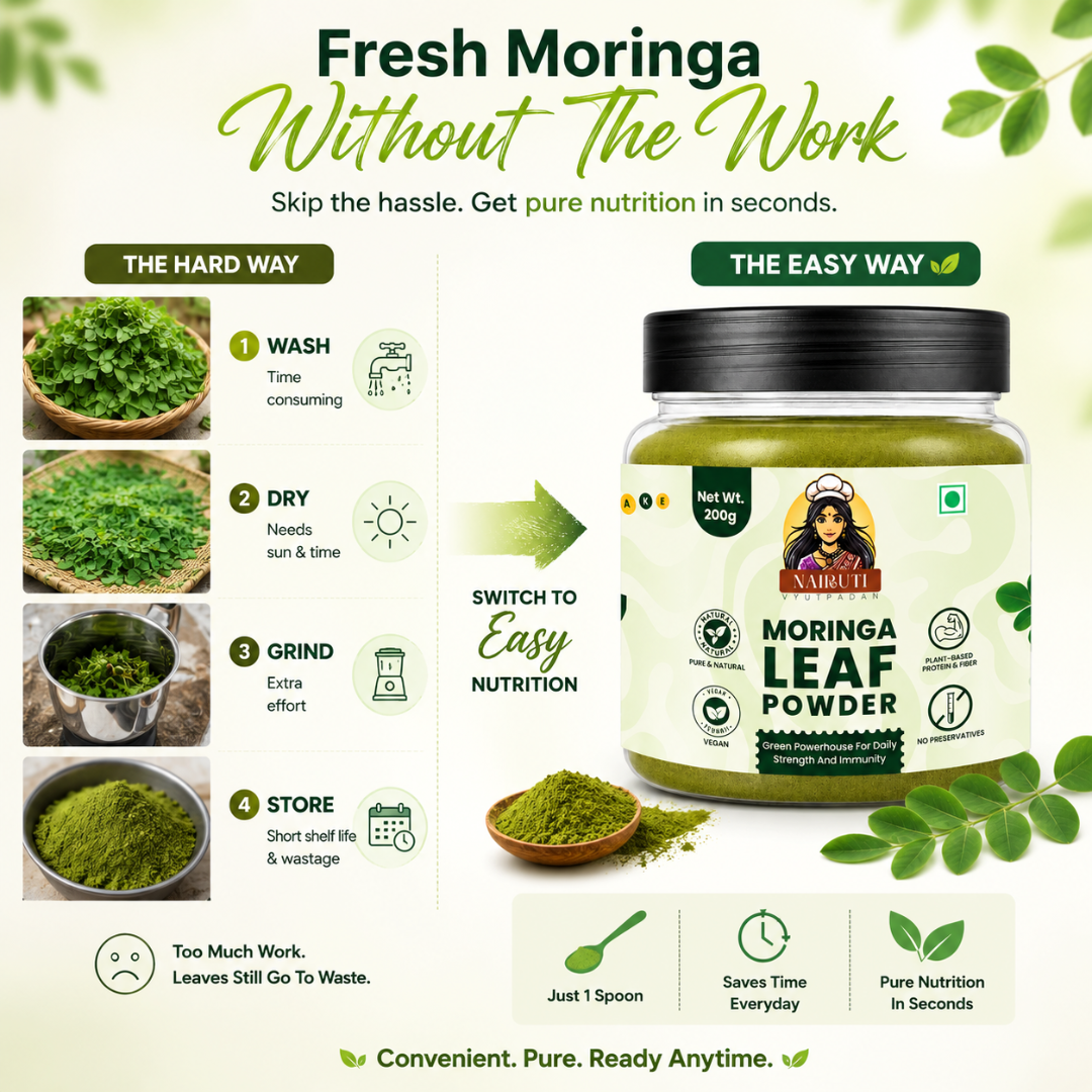 Moringa Leaf Powder | Pure Superfood for Smoothies, Tea & Daily Wellness