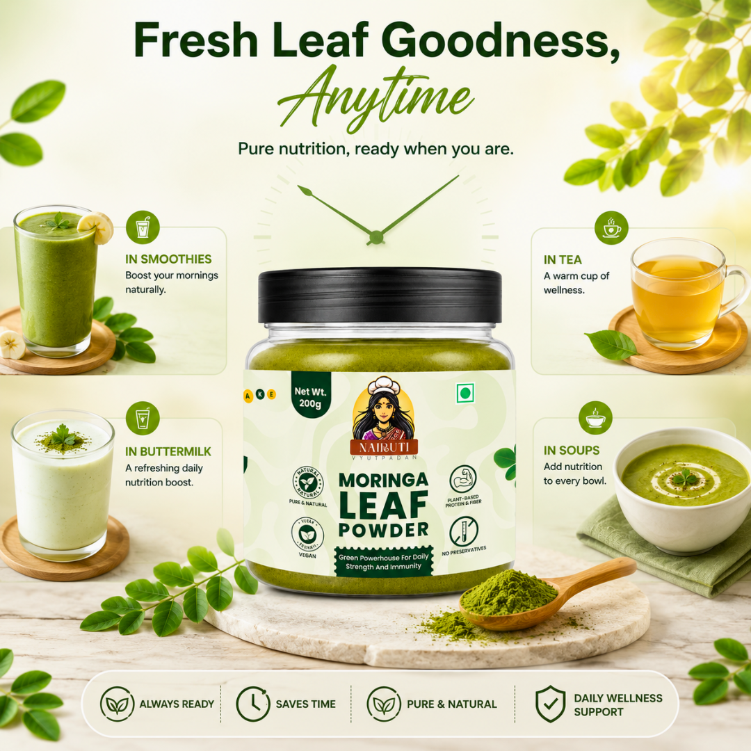 Moringa Leaf Powder | Pure Superfood for Smoothies, Tea & Daily Wellness