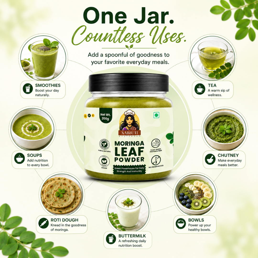 Moringa Leaf Powder | Pure Superfood for Smoothies, Tea & Daily Wellness