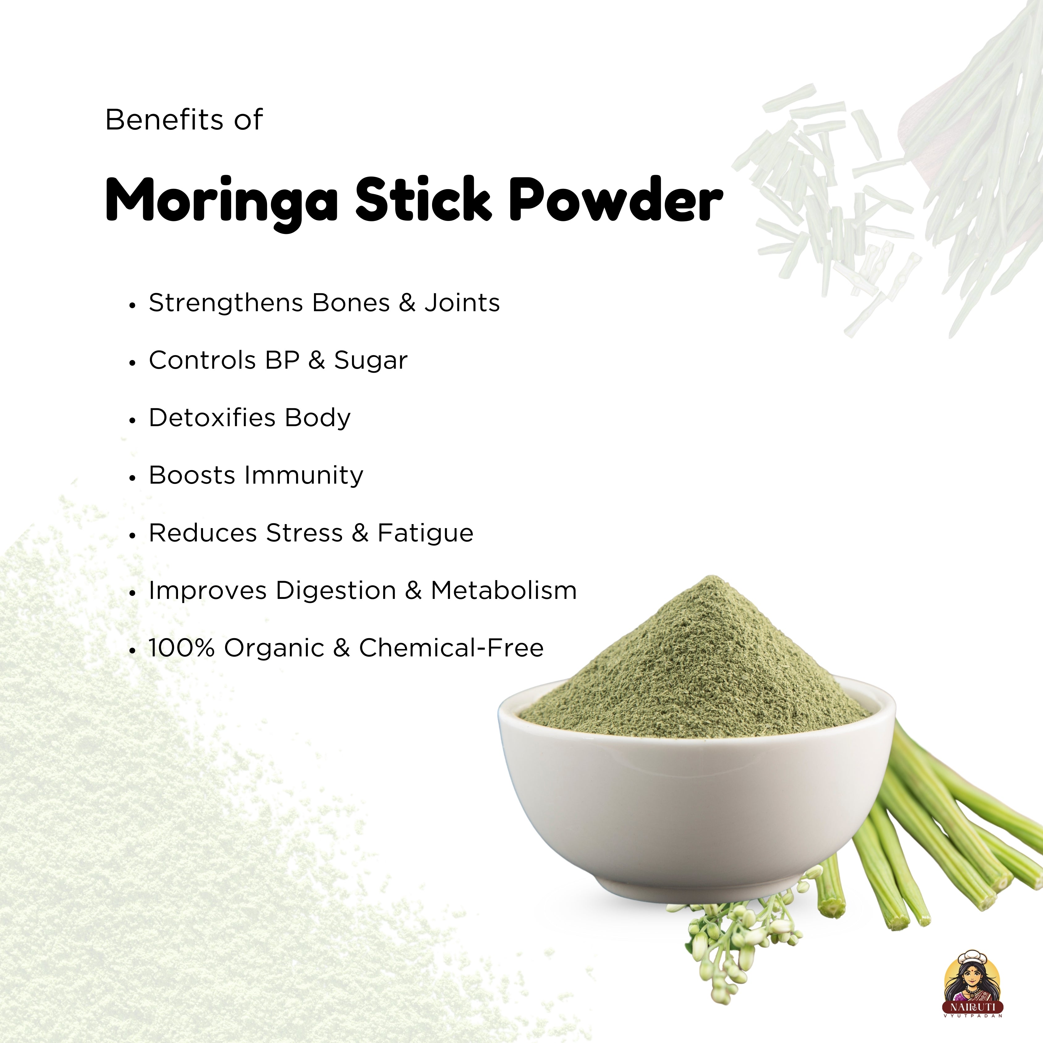 Moringa Stick Powder