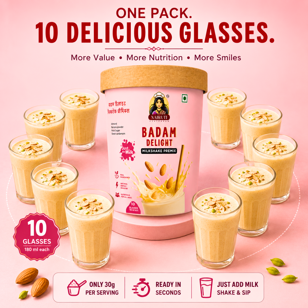 Badam Delight Milkshake Premix | Badam Milkshake Premix