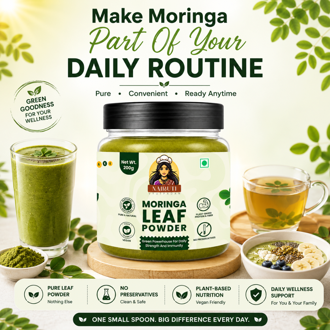 Moringa Leaf Powder | Pure Superfood for Smoothies, Tea & Daily Wellness