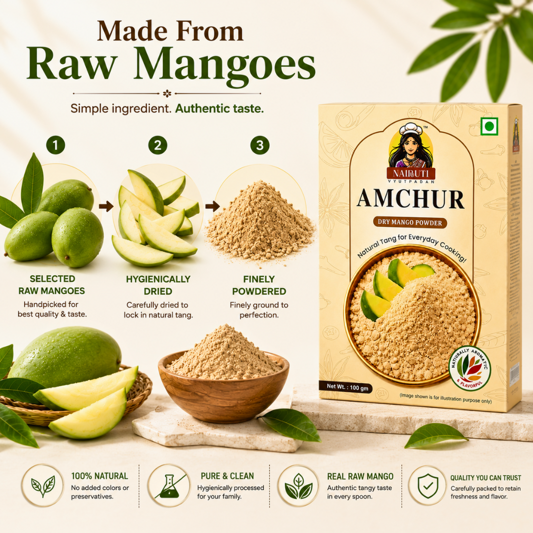 Amchur Powder | Dry Mango Powder for Tangy Indian Cooking, Chaat & Curries