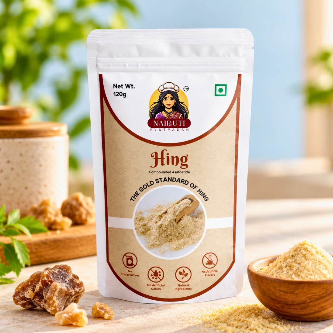 Nairuti Hing 120g refill pack