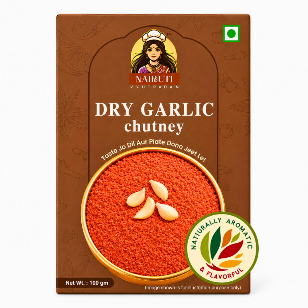 Dry Garlic Chutney | Authentic Maharashtrian Lasun Chutney for Daily Use