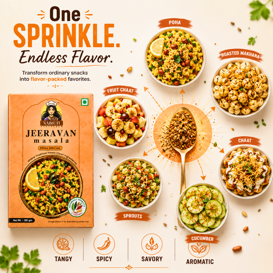 Indori Jeeravan Masala | Tangy Poha & Chaat Spice Blend