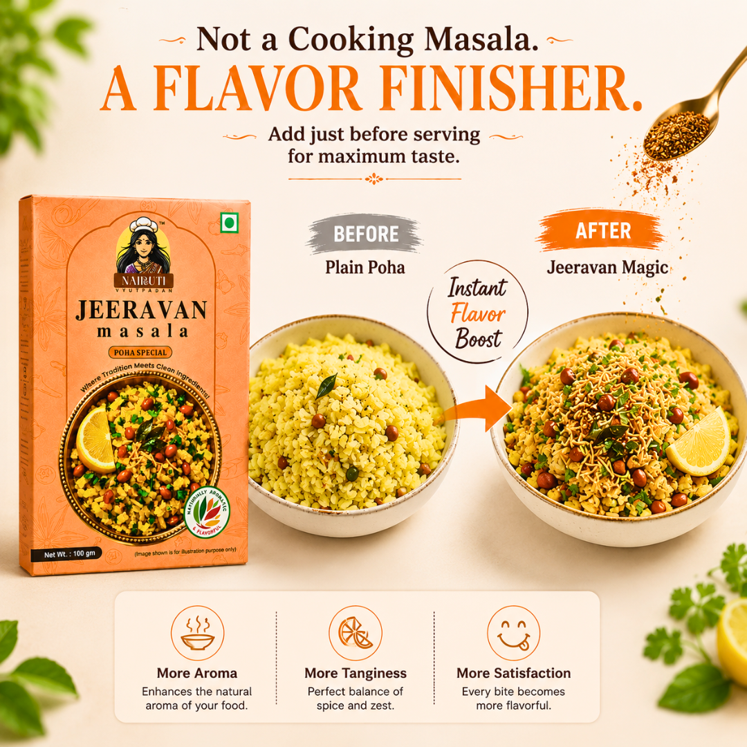 Indori Jeeravan Masala | Tangy Poha & Chaat Spice Blend