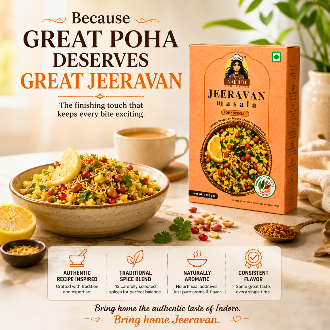 Indori Jeeravan Masala | Tangy Poha & Chaat Spice Blend