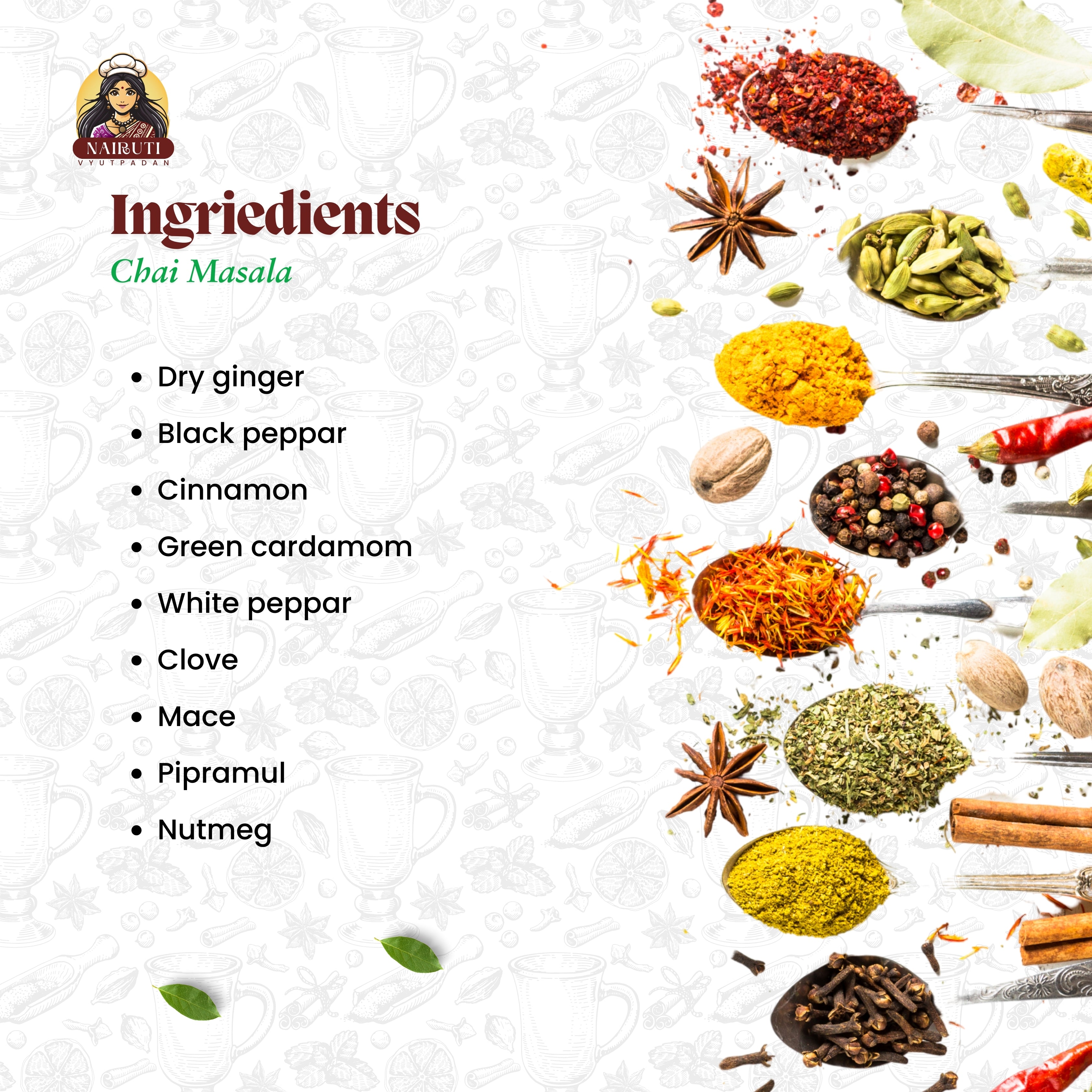 Chai Masala – Tulsi Mint Flavor