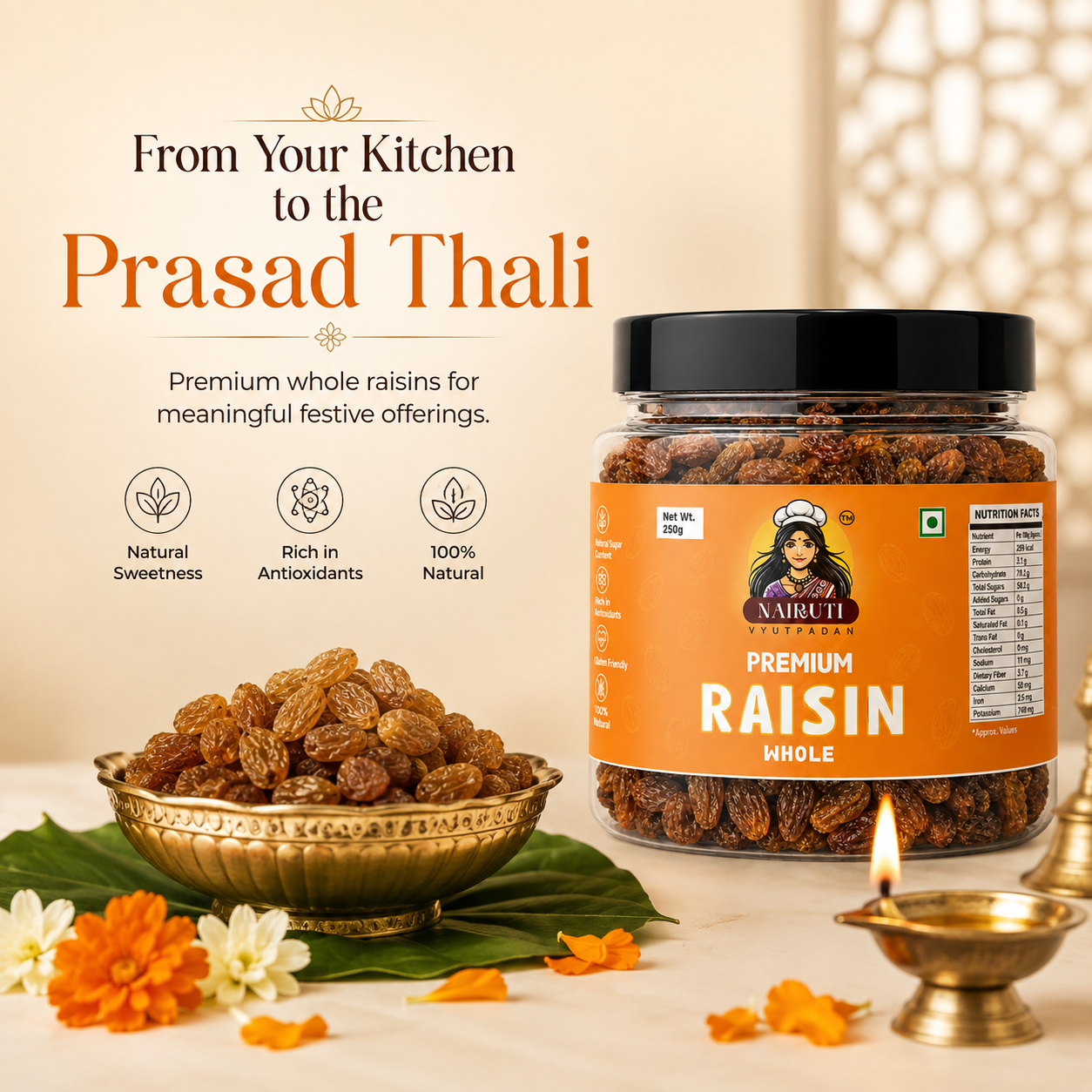 Premium Red Raisins 500g | Soft Lal Kishmish