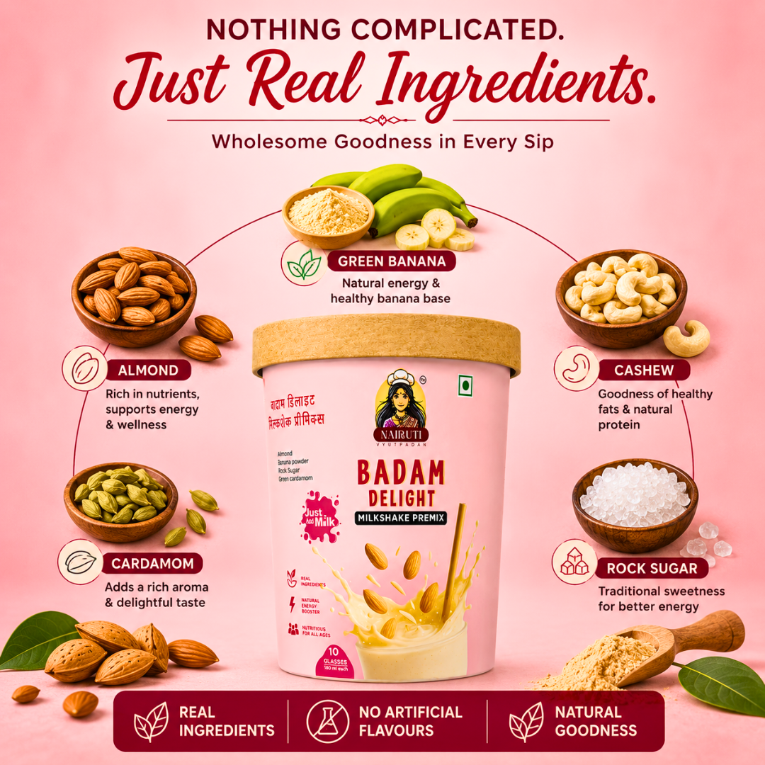 Badam Delight Milkshake Premix | Badam Milkshake Premix