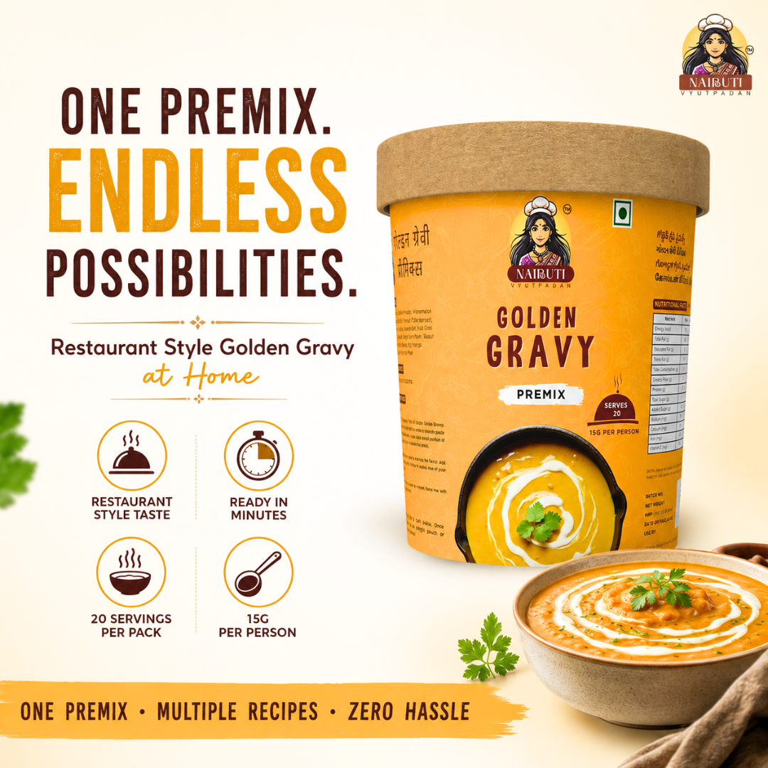 Golden: Creamy Golden Gravy Premix | Made for Korma, Kofta & Paneer Recipes