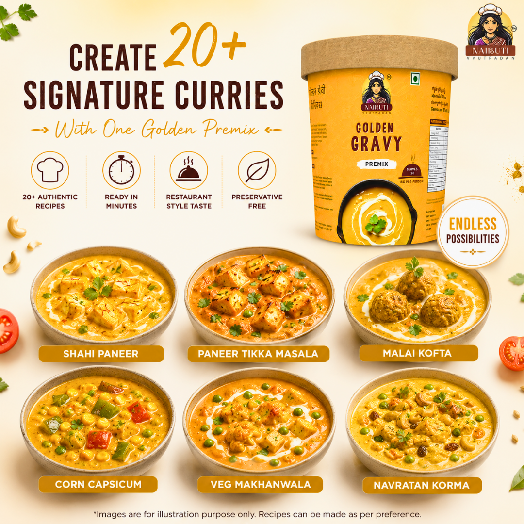 Golden: Creamy Golden Gravy Premix | Made for Korma, Kofta & Paneer Recipes