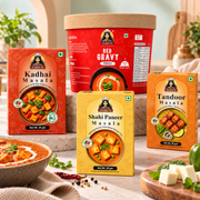 Nairuti Paneer Night Box: Shahi Paneer, Kadhai, Tandoori and Red Gravy Premix