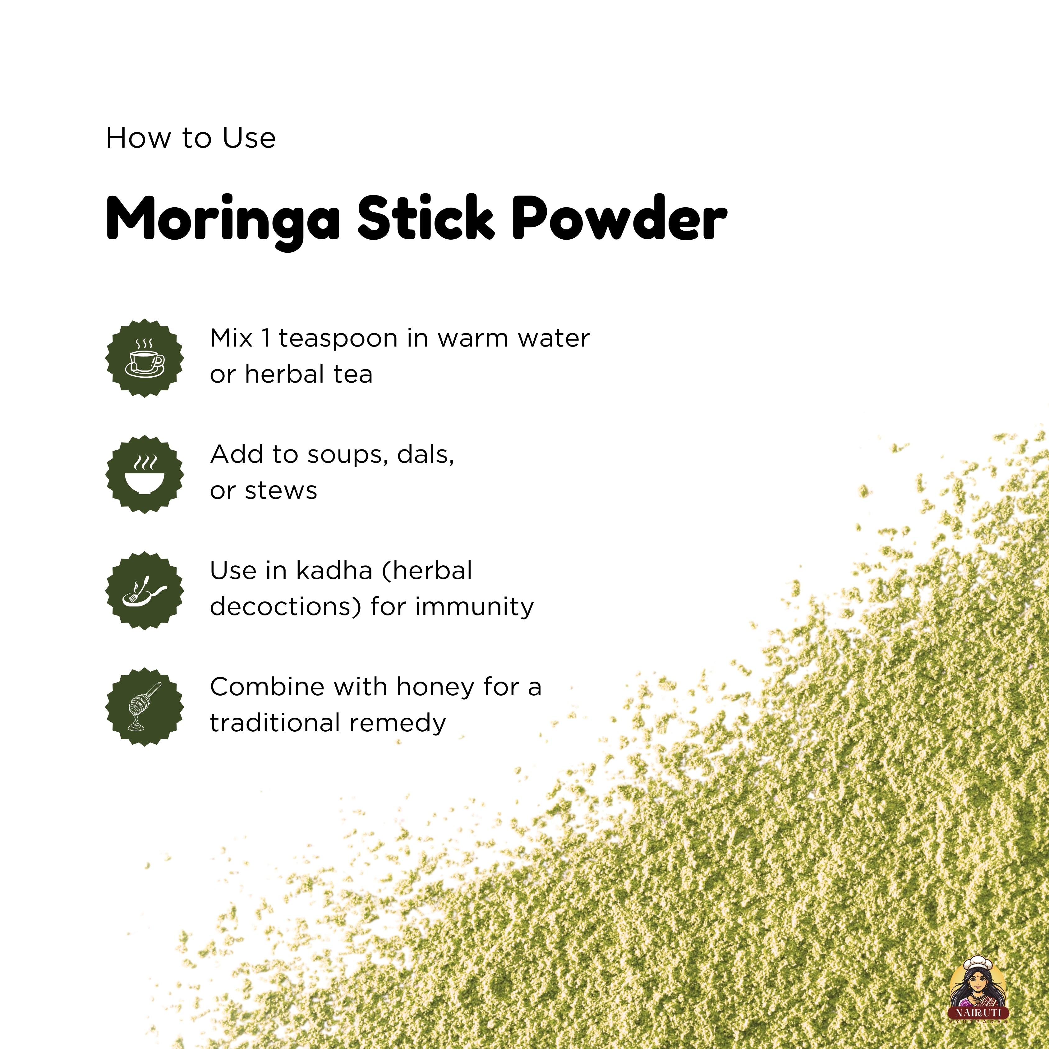 Moringa Stick Powder