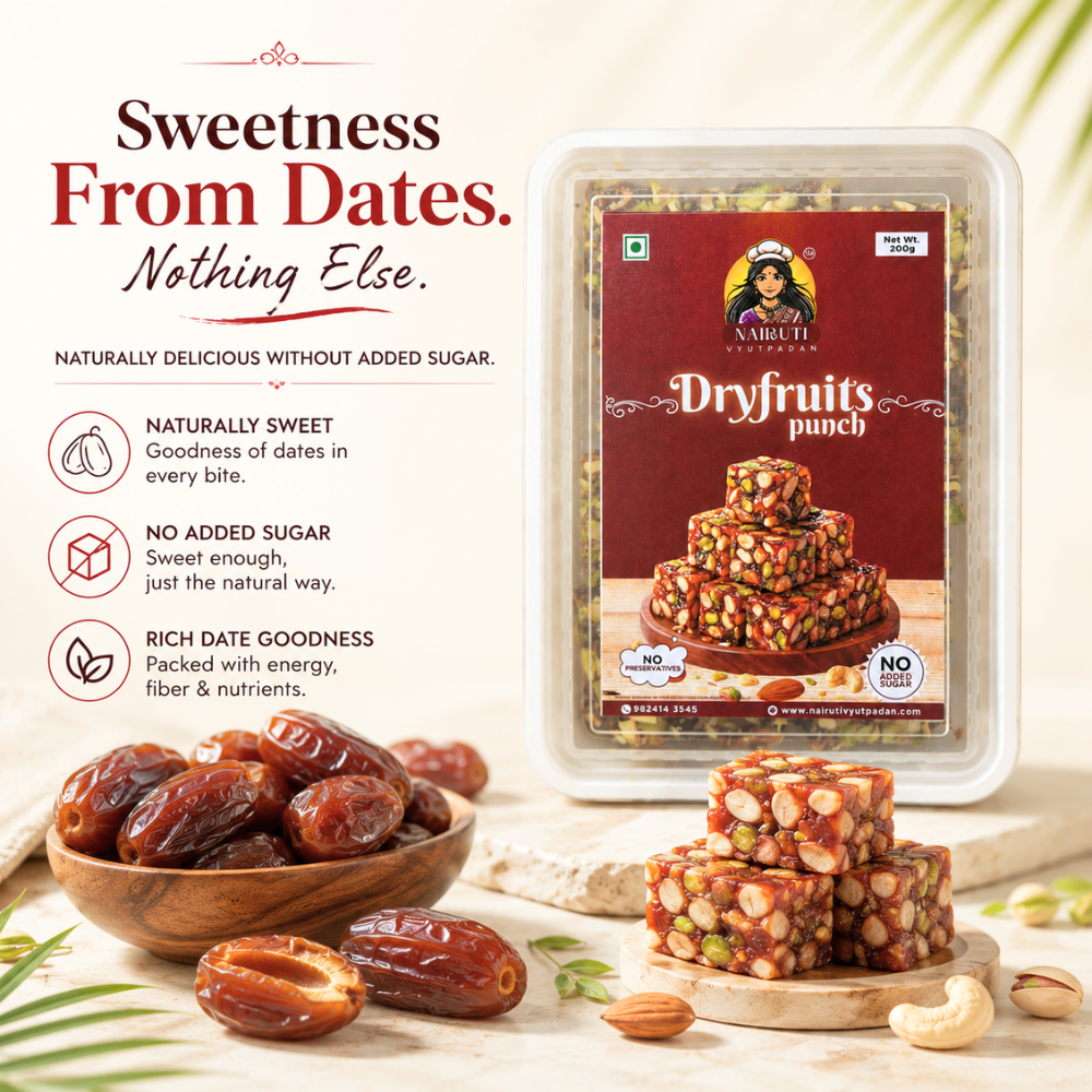 Premium Dry Fruits Punch | Khajoor Paak | Traditional Date & Dry Fruit Sweet