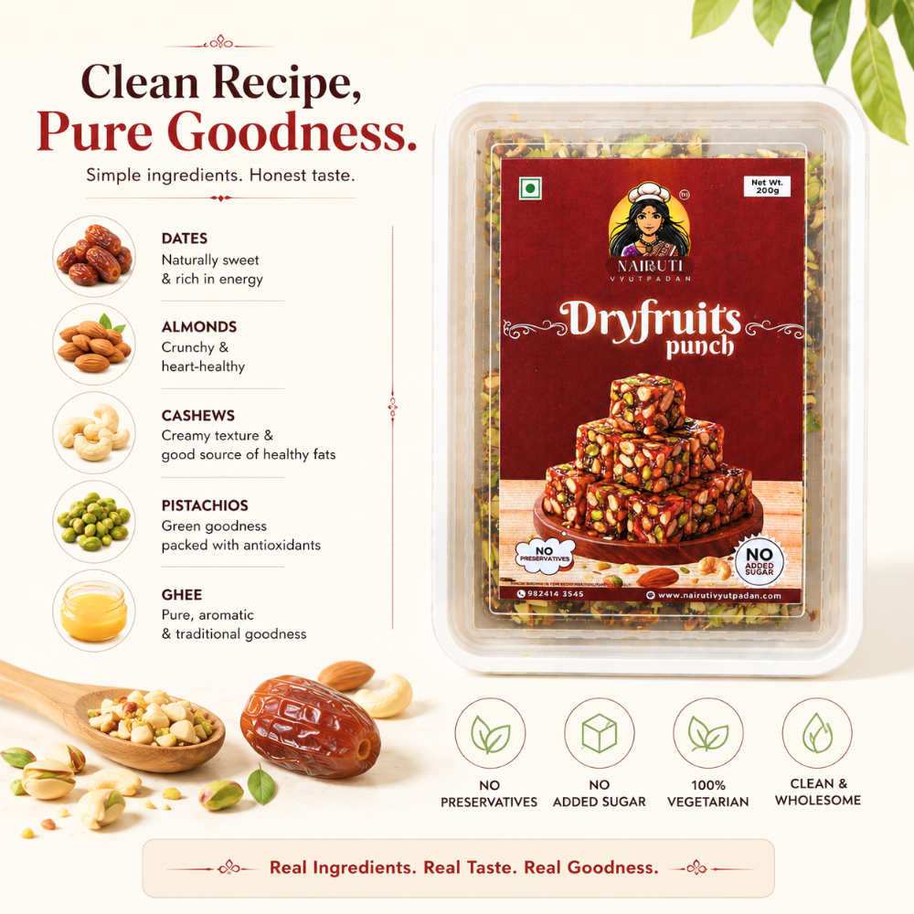 Premium Dry Fruits Punch | Khajoor Paak | Traditional Date & Dry Fruit Sweet