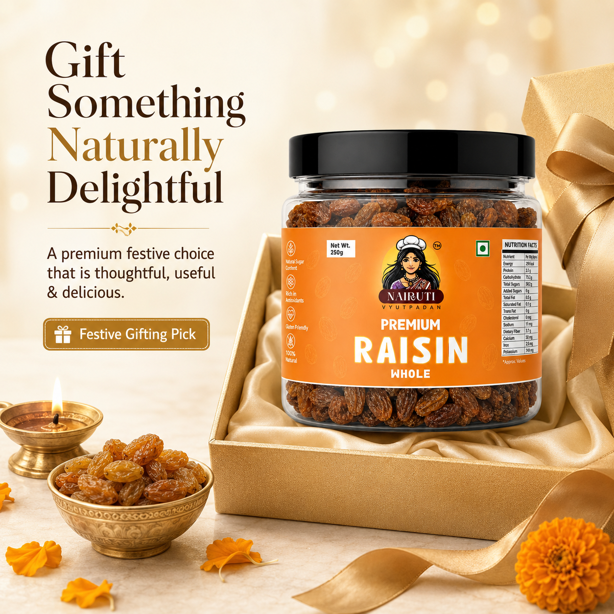 Premium Red Raisins 500g | Soft Lal Kishmish
