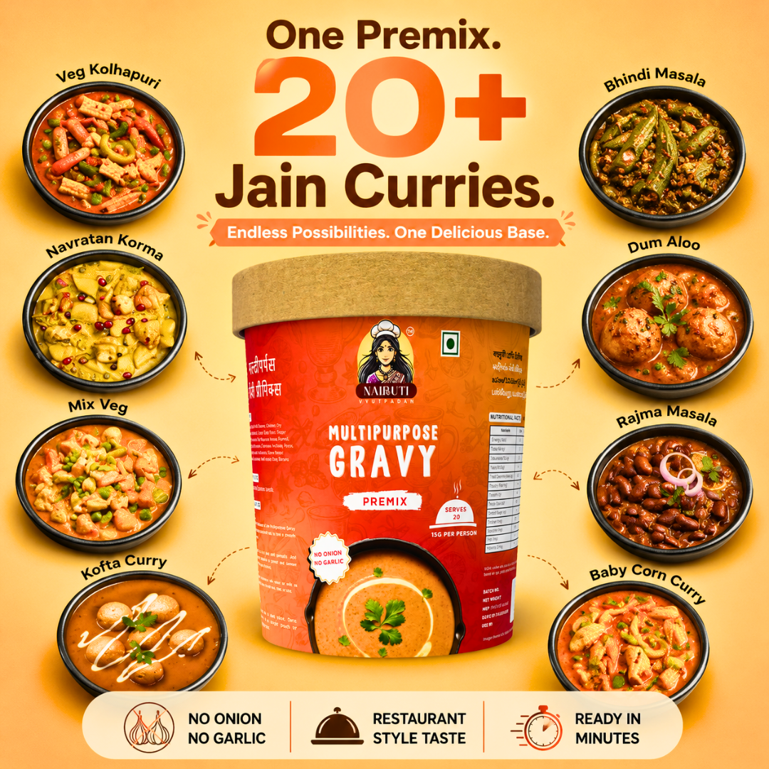 Jain: Jain Multipurpose Gravy Premix | No Onion No Garlic | Made for All Paneer & Veg Curries