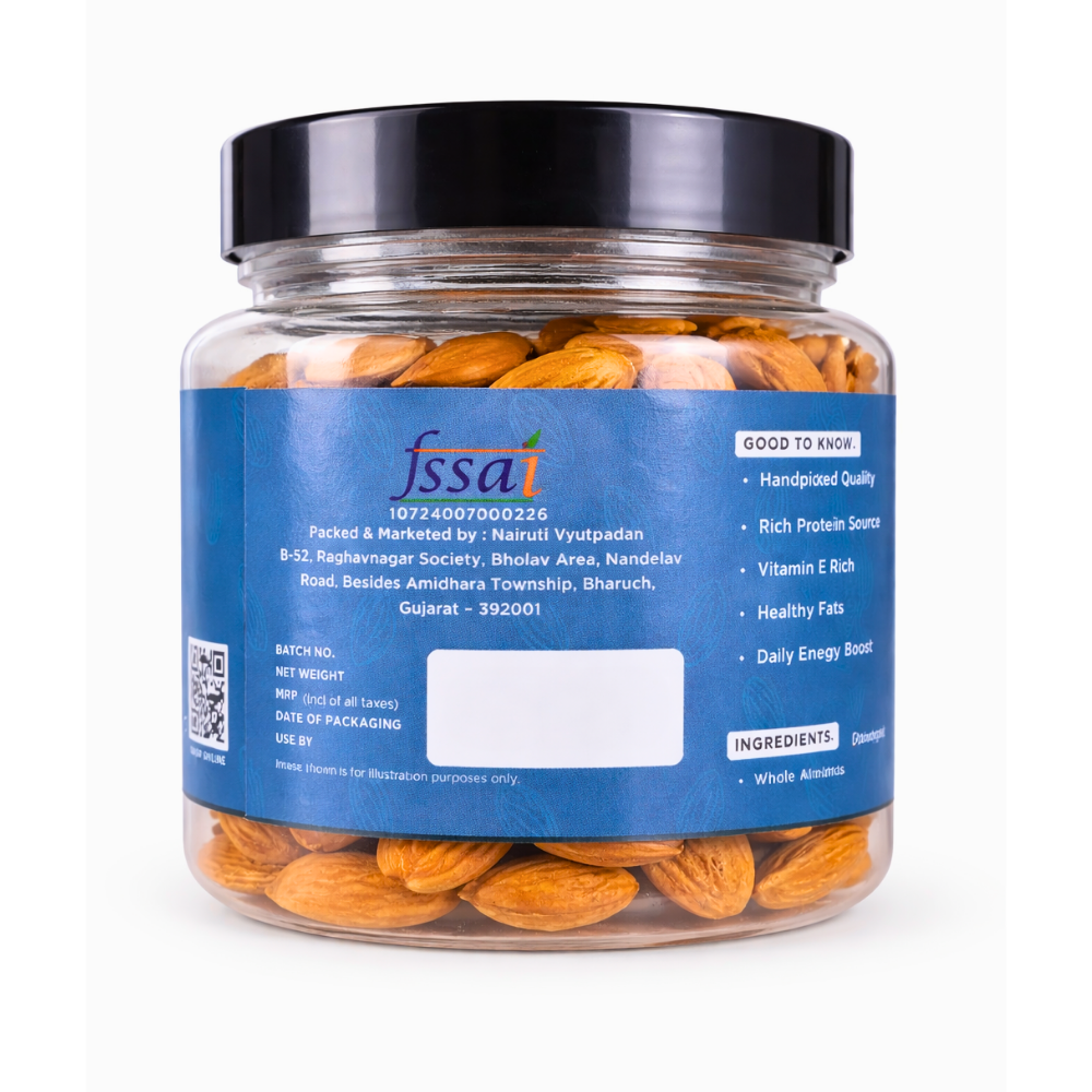 Premium Almonds 500g | Whole Crunchy Badam