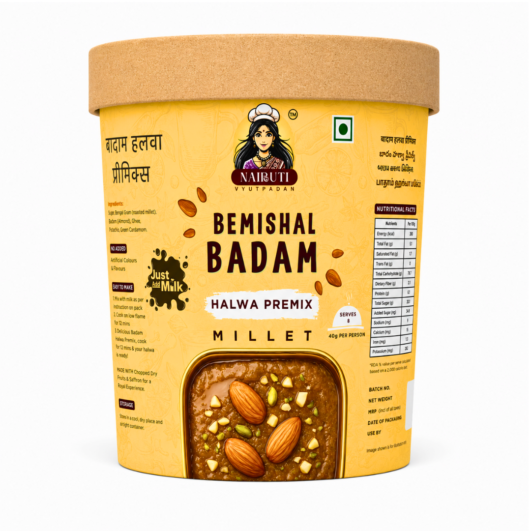 Badam Millet Halwa Premix | Instant Almond Dessert Mix | Serves 8