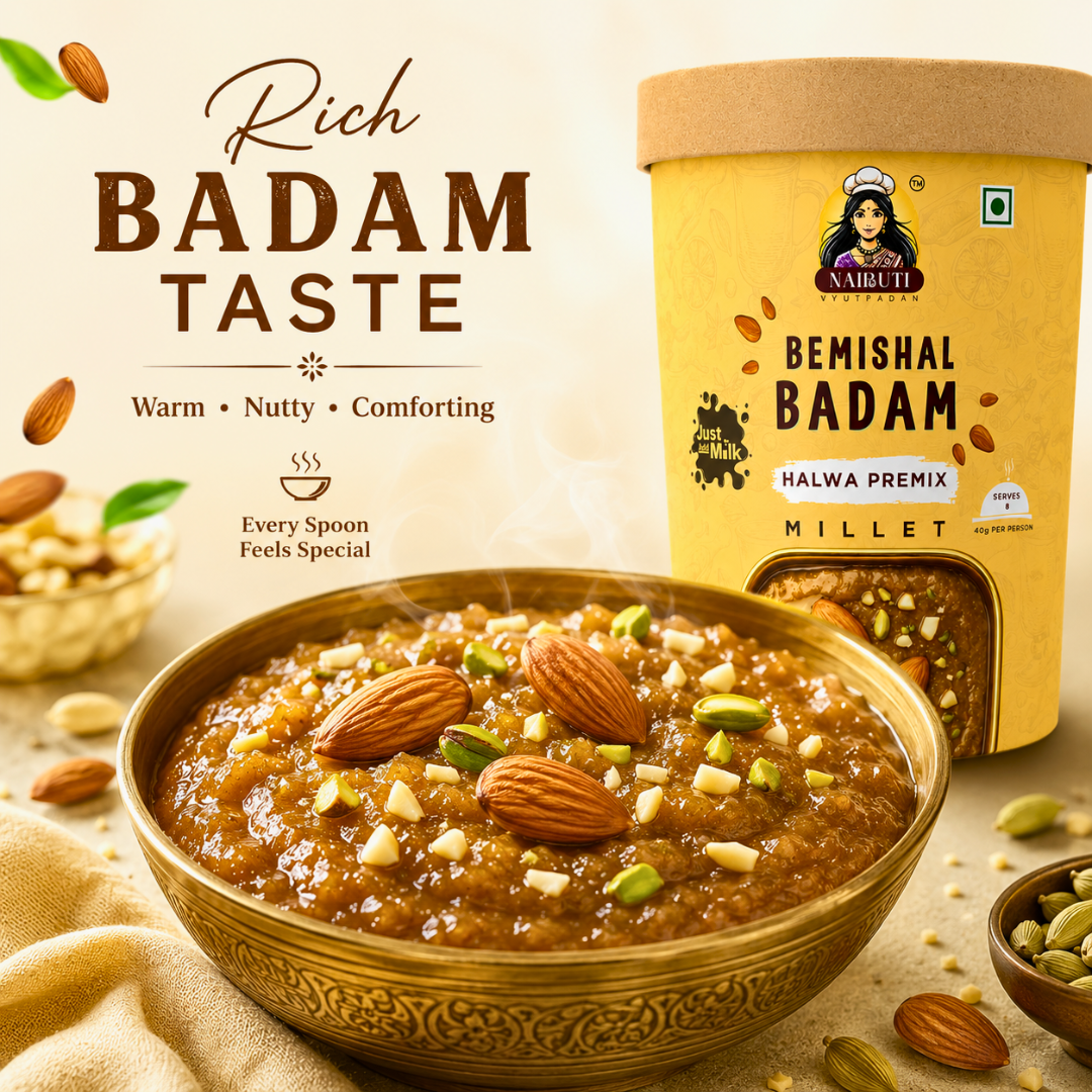 Badam Millet Halwa Premix | Instant Almond Dessert Mix | Serves 8