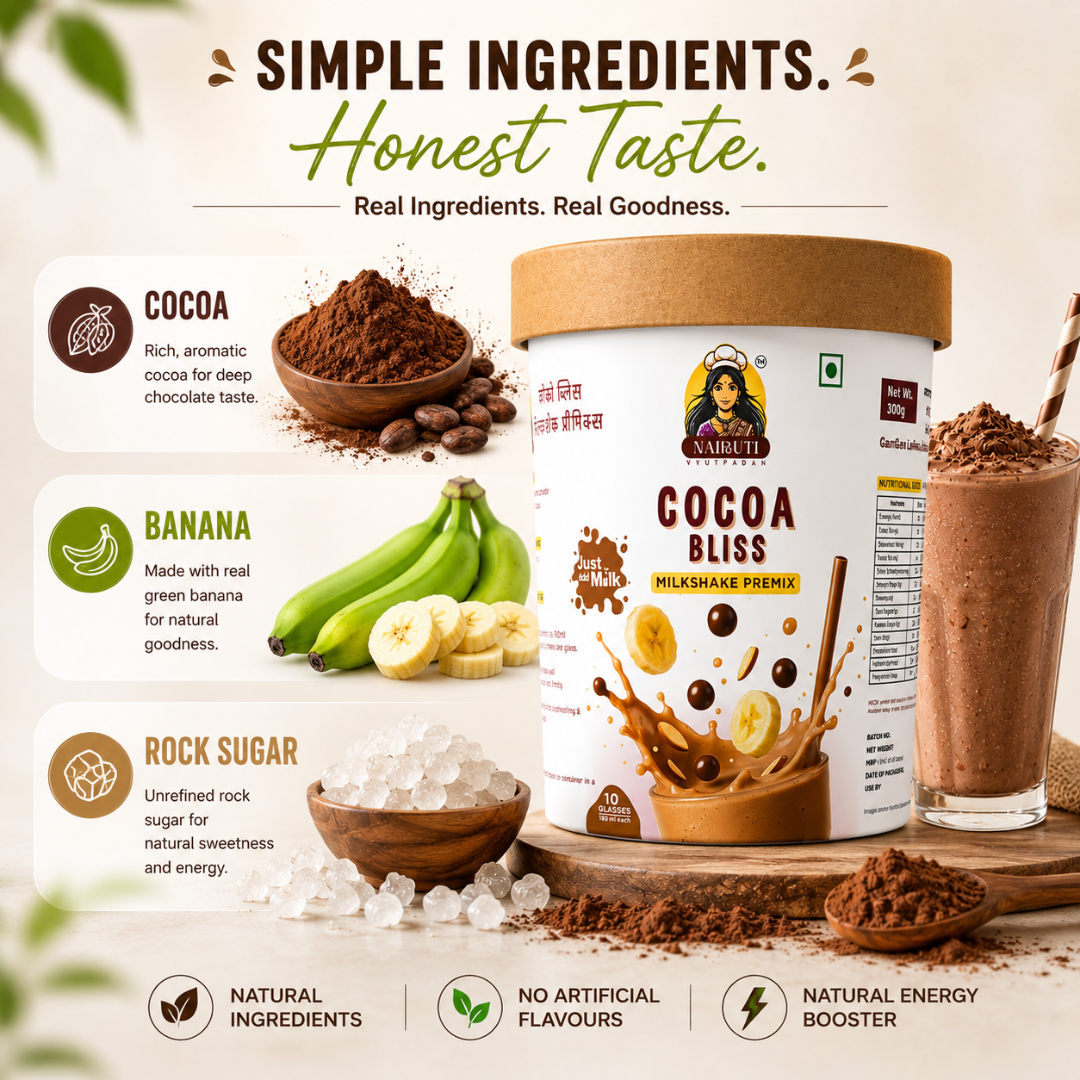 Cocoa Bliss Milkshake Premix | Cocoa Milkshake Premix