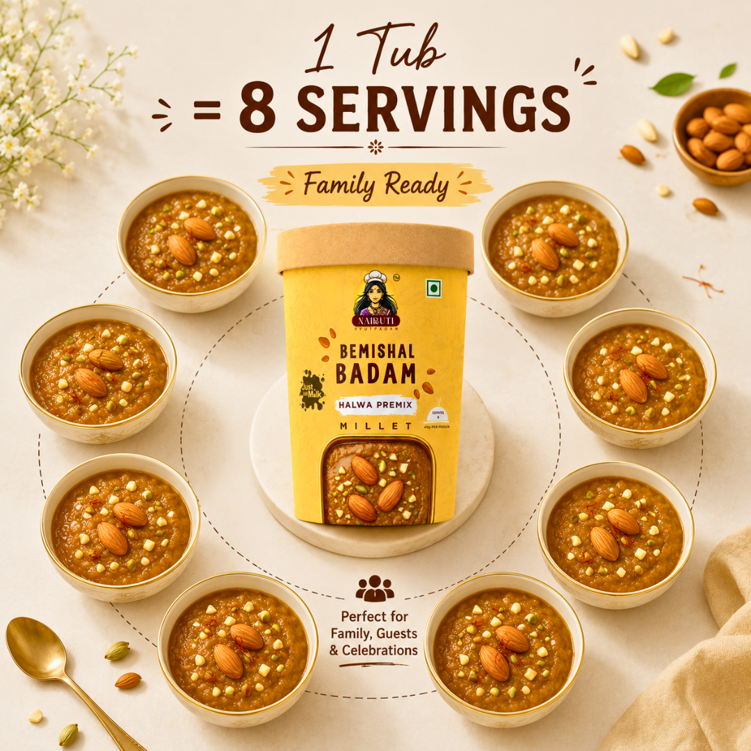 Badam Millet Halwa Premix | Instant Almond Dessert Mix | Serves 8
