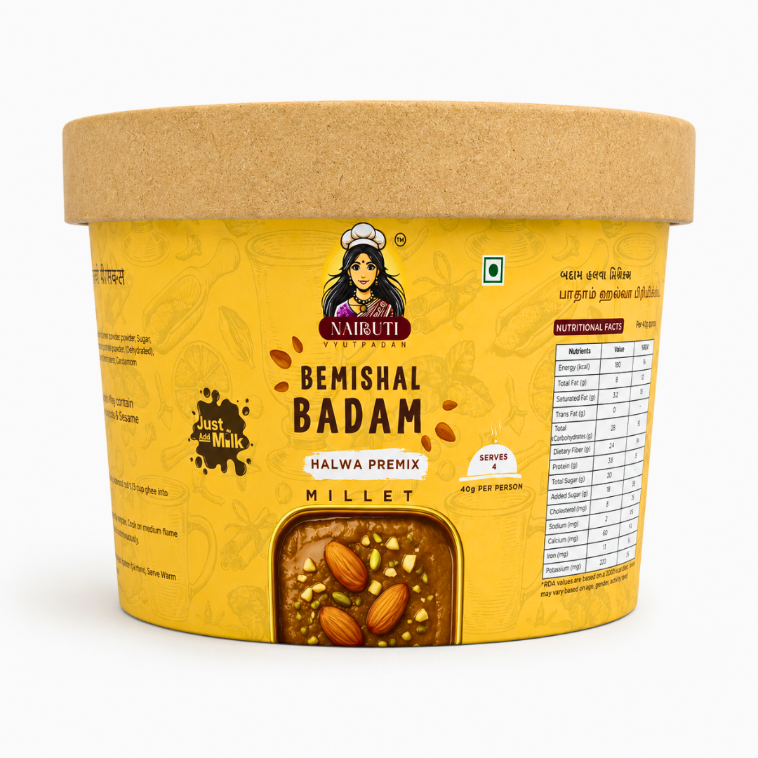 Badam Millet Halwa Premix | Instant Almond Dessert Mix | Serves 8