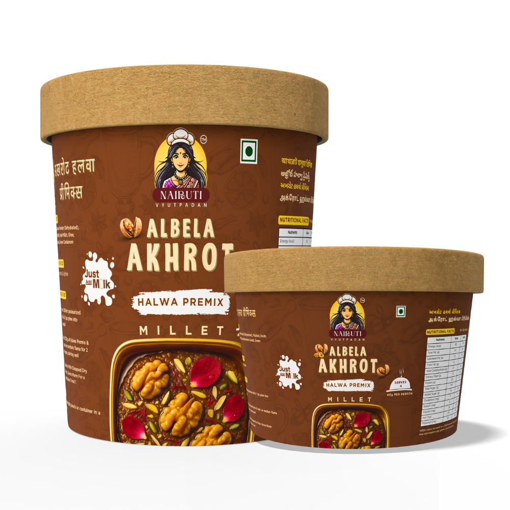 Akhrot Millet Halwa Premix | Walnut Halwa Ready in Minutes