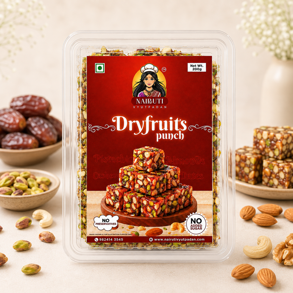 Premium Dry Fruits Punch | Khajoor Paak | Traditional Date & Dry Fruit Sweet