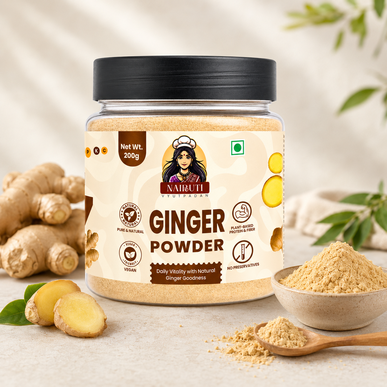 Premium Ginger Powder | Made from Real Ginger | No Preservatives