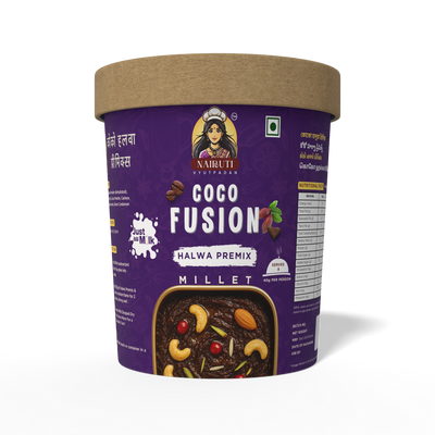 Coco Fusion Halwa Premix with Millet | Instant Chocolate Dessert Mix